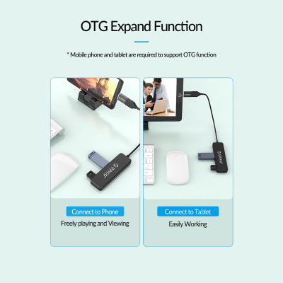 Bộ chia / Hub 4 cổng USB 2.0 Orico FL01 - Hàng Chính Hãng