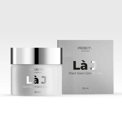 Kem dưỡng ẩm Là J Beauty Hit - PROJECT V - Kem từ tế bào gốc thực vật, Phục hồi trẻ hóa, Làn da sáng khoẻ (50ml) - Xuất xứ Thụy Sĩ, Hàng Chính Hãng