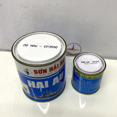 Sơn Epoxy Hải Âu màu đỏ EP550 1L/Bộ