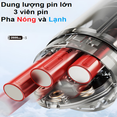 Máy pha cà phê cầm tay chuyên nghiệp Espresso 3 trong 1, dùng pin có thể pha cả nóng và lạnh HiBREW H4C - Hàng Chính Hãng