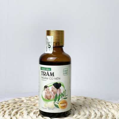 Tinh Dầu Tràm Ngâm Củ Nén Mệ Đoan Cao Cấp Kháng Khuẩn Gấp 3 Tinh Dầu Tràm cho Bé Sơ Sinh Sát Khuẩn Phòng Ho Côn Trùng Cắn Muỗi Đốt 50ml