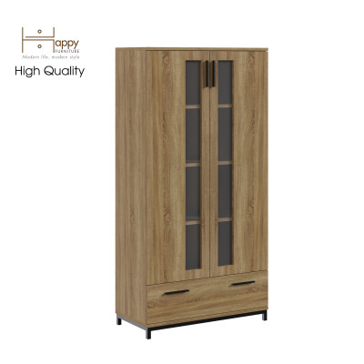 [Happy Home Furniture] LOUIS , Tủ lưu trữ - chân sắt , 76cm x 36cm x 150cm ( DxRxC), TCM_029