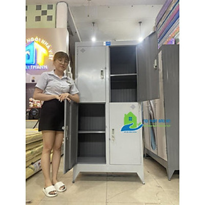 Tủ hồ sơ locker 4 cánh cao cấp dày dặn giá rẻ tại xưởng - Nội Thất Bảo An