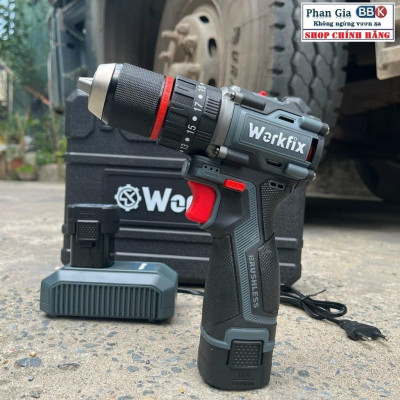 Máy khoan pin WORKFIX 16.8-Pin 4 cell-3 chức năng- Đầu kẹp 13mm- Sản phẩm bảo hành chính hãƞg.