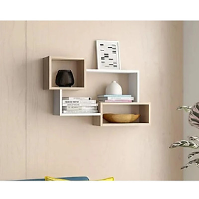 Kệ Gỗ Trang Trí Treo Tường Đơn Giản Mà Đẹp Tundo CTKT415 KT 87x54x18cm