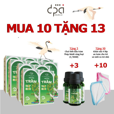 Tinh dầu tràm Tháp Mười Ramsar thương hiệu khu du lịch Tràm Chim Tháp Mười (c/30ml)