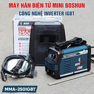 Máy Hàn Điện BOSHUN BS-MMA250IGBT , INVERTER IGBT, Lõi Đồng, Hàn Que 1.6-3.2mm