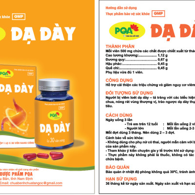 PQA Viên nang Dạ Dày là dược phẩm thảo dược dùng hỗ trợ cải thiện các triệu chứng và nguy cơ của người bị viêm loát dạ dày – tá tràng với các biểu hiện: đầy bụng, ợ hơi, ợ chua, nóng rát thượng vị, trào ngược dạ dày thực quản, ăn uống khó tiêu.