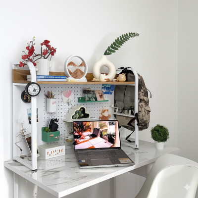 Kệ Pegboard đa năng Dola Home kệ sách để bàn decor học tập làm việc cho mẹ và bé hiện đại