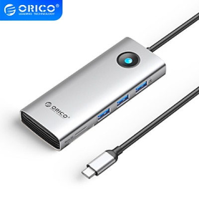 Hub đa năng 8 trong 1 cổng TypeC ORICO-PW11-8P-SV-EP - Hàng chính hãng