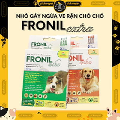 Fronil EXTRA mới - Nhỏ gáy ngừa ve rận, bọ chét cho chó Vemedim