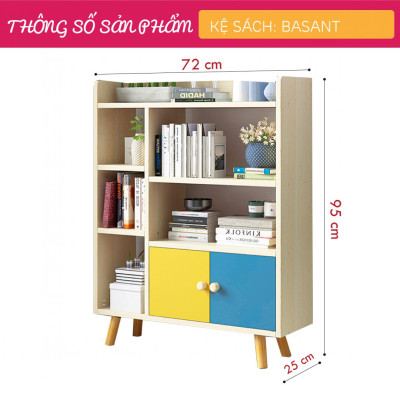 Kệ giá đỡ sách gia đình thiết kế hiện đại SMLIFE Basant