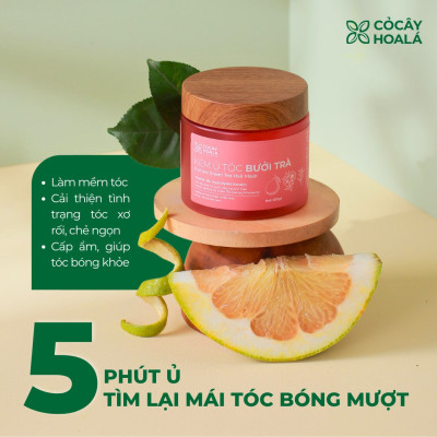 Kem Ủ Tóc Bưởi Trà Cỏ Cây Hoa Lá - Bổ Sung Keratin Thủy Phân Siêu Dưỡng Phục Hồi Tóc Hư Tổn 200g