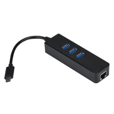 Hub Type C ra 1 cổng Lan + 3 cổng Usb 3.0 - Hàng Nhập Khẩu