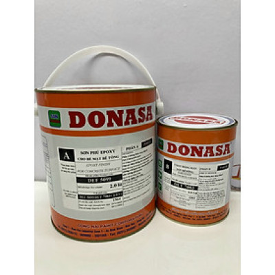 Sơn sàn bê tông Donasa /Floor coating Paint màu trắng mờ DEF 5099 3L
