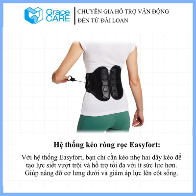 Đai Bảo Vệ Lưng Grace Care LH220 – Dây Kéo Ròng Rọc Cố Định Chắc Chắn, Giảm Đau Lưng Hiệu Quả