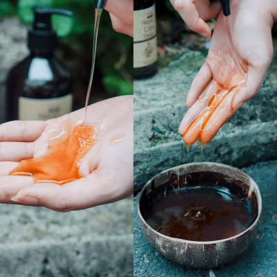 [Thảo Dược Thật] Dầu gội bồ kết, dầu gội thảo dược phụ hồi tóc, ngăn ngừa gãy rụng - Ngưu Cân Thảo Chai 1000ml