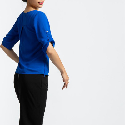 Áo Kiểu Công Sở Thời trang thiết kế Hity TOP101 (Xanh Midnight)