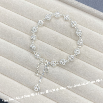 Lắc Tay Nữ Bạc Ta Bí Ngô BẠC HIỂU MINH LTU635
