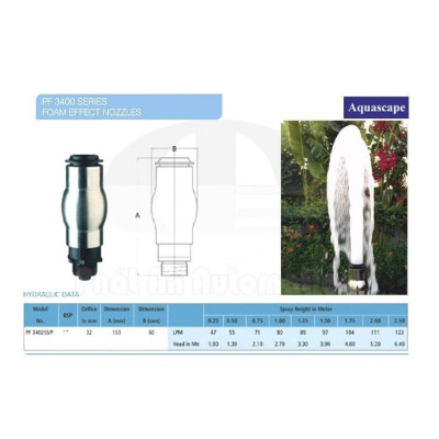 Đầu phun nước sủi bọt