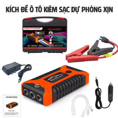 Kích Đề Nổ Ô Tô Nhật Bản Loại Xịn – Dùng Được Cho Xe Máy, Ô Tô, Có Đèn Pin Và Sạc Dự Phòng Cực Đỉnh