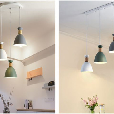 Bộ đèn thả HATSMED cao cấp kèm bóng LED chuyên dụng và đế ốp trần