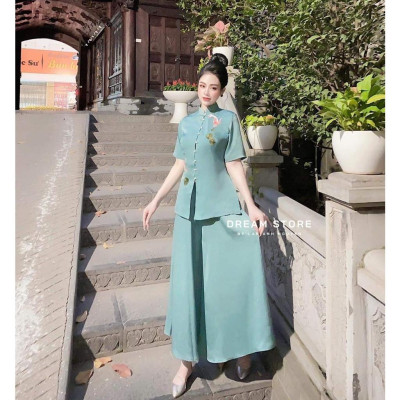 ĐỒ LAM ĐI CHÙA  Tàu Phi Lụa