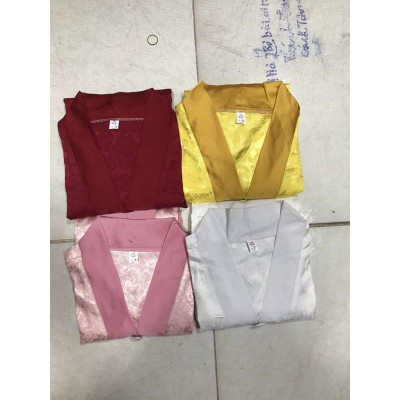 Đồ Lam Đi Chùa - áo lam - đồ phật tử - bộ bà lai vải gấm