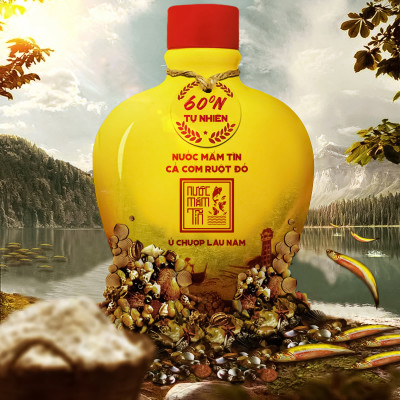 Đặc Sản Phan Thiết - Nước Mắm Tĩn Cá Cơm Vàng Ruột Đỏ Độ Đạm 60N Tự Nhiên Tĩn Gốm 250Ml Nước Mắm Rin Nguyên Chất Truyền Thống Sạch Nước Mắm Nhỉ Từ Thùng Lều Gỗ Cốt Nhĩ Đặc Biệt Cá Cơm Vàng Ruột Đỏ Muối Tinh Khiết, Sánh Đặc Thịt Cá, Không Chất Bảo Quản
