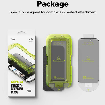 [Combo 2] Dán cường lực chống nhìn trộm cho iPhone 17 Pro Max / 17 Pro / 17 / Air RINGKE Easy Slide Privacy Tempered Glass - Hàng Chính Hãng
