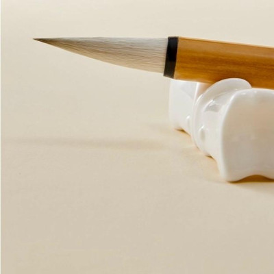 Bút lông Nhất phẩm Bạch Vân, bút kiêm hào thân trúc loại tốt đàn hồi vừa, vận bút êm mượt