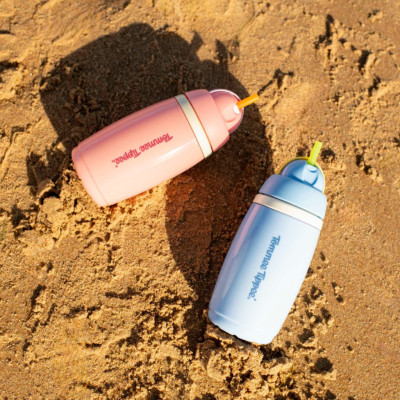 Bình uống nước giữ nhiệt có ống hút chống tràn, chống sặc Tommee Tippee ACTIVE STRAW, 266ml, cho bé từ 12 tháng – Xanh