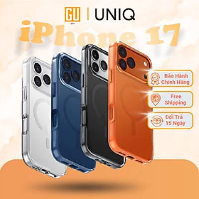 Ốp lưng Cho iPhone 17 Pro/ 17 Pro Max UNIQ CLARIO Chế Tác Từ Nhựa Tái Chế Bền Bỉ Cam Kết Bảo Vệ Môi Trường Hàng Chính Hãng