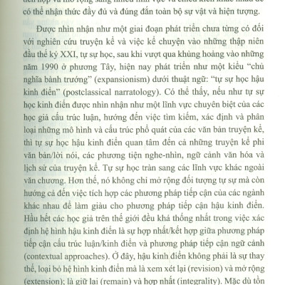 Tự Sự Học Hậu Kinh Điển Ở Việt Nam : Những Chuyển Đổi Hệ Hình Trong Nghiên Cứu Truyện Kể - Tập 1