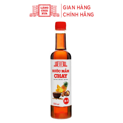 Đặc Sản Phan Thiết - Thùng 6 Chai Nước Mắm Chay 3 Trong 1 Làng Chài Xưa 525Ml Trái Thơm Nấm Ngọt Đậu Nành 300 Năm Truyền Thống