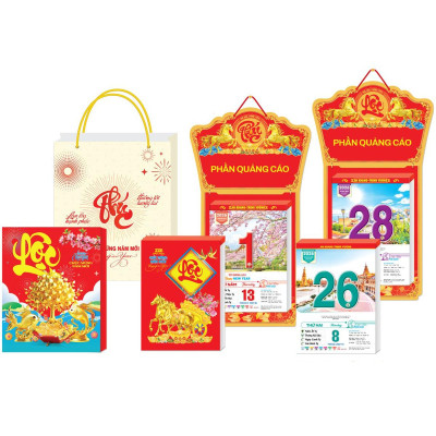 Lịch Bloc Cực Đại 2026 - Sắc Màu Thế Giới - Hạnh Phúc - Đại Việt Á DVA07 - Chữ Phúc