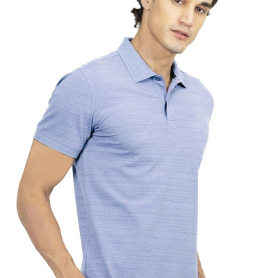 Áo thun Polo melange dệt chìm xương cá không túi bích Melange NATMMDMCSR210111N
