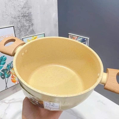 Nồi chống dính vân đá đủ size 20,22,24,26, 28cm tay cầm chống nóng dùng cho mọi loại bếp