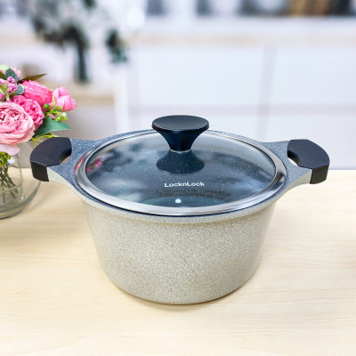 Nồi Lock&Lock Stone 2 Tay Cầm LCA6244D-IH 