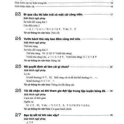 日本語初級 2 大地 文型説明と翻訳 ベトナム語版 - Tiếng Nhật Sơ Cấp 2