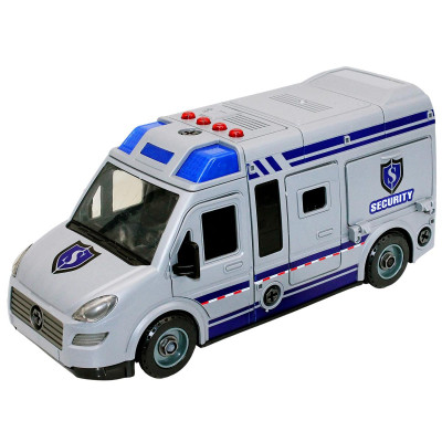 Đồ Chơi Lắp Ráp DIY Xe Van Cảnh Sát Có Đèn Và Âm Thanh - Vecto VT8088D