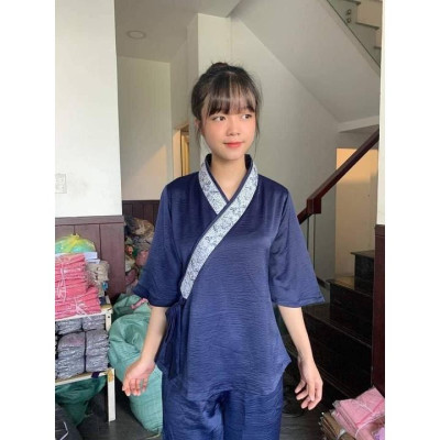 ĐỒ LAM ĐI CHÙA  MẪU LỤA PHÁP