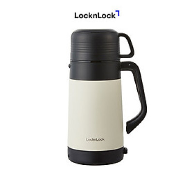 Bình giữ nhiệt LocknLock Easy Outdoor Vacuum Bottle LHC1484 - Có nắp sử dụng được như cốc và dây đeo vai - 1.2L - Hàng chính hãng