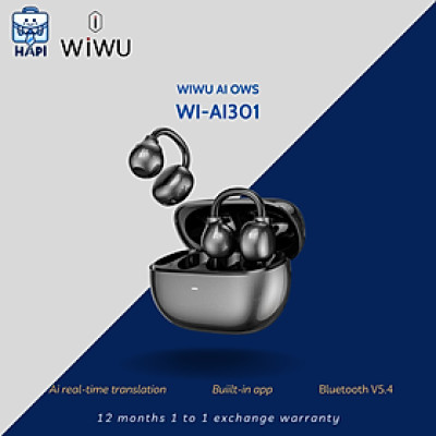 Tai nghe không dây hàng chính hãng WiWU Ai OWS Wi-Ai301. Tích hợp AI, có app thiết kế riêng với nhiều tính năng