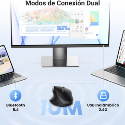 Chuột không dây bluetooth Ugreen 55375 5000DPI 5 cấp độ - Hàng chính hãng