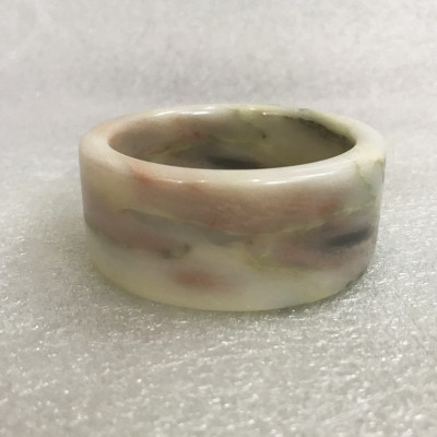 Vòng tay cẩm thạch bản vuông màu hồng cho nữ cao 2.5 cm đường kính size 5.6 cm lọt lòng VONGCAMTHACHNU