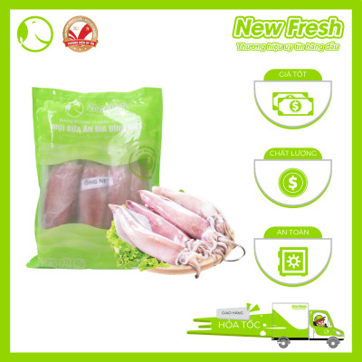 Mực Ống Làm Sạch Đặc Biệt Loại I thịt dai giòn - Túi 1Kg