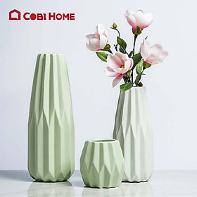 Bình Hoa Sứ Vân Đá Cổ Điển – Sang Trọng Và Thanh Lịch, Gồm 2 Màu - SẢN PHẨM NHẬP KHẨU VÀ PHÂN PHỐI CHÍNH HÃNG COBIHOME