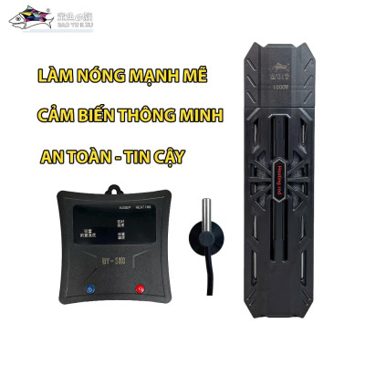 Máy sưởi bể cá Baoyu BY-S800 đa năng 600W-1500W, điều chỉnh nhiệt độ, chống nổ, hàng chính hãng