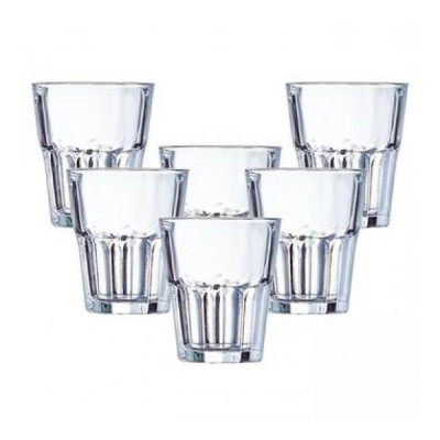 Bộ 6 cốc thủy tinh Arcoroc Granity 20cl D0784 chất liệu thủy tinh sach, an toàn cho sức khỏe